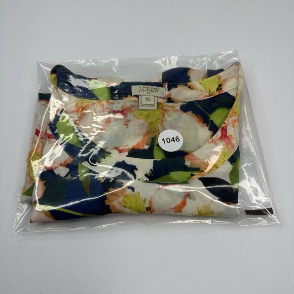 J.Crew Factory Women's White Floral Crew Neck Sleeveless Career Top XS/C37 - Picture 11 of 11